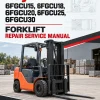 Toyota 6FGCU15, 6FGCU18, 6FGCU20, 6FGCU25, 6FGCU30 Forklift Repair Service Manual Toyota 6FGCU15, 6FGCU18, 6FGCU20, 6FGCU25, 6FGCU30 Forklift Repair Service Manual