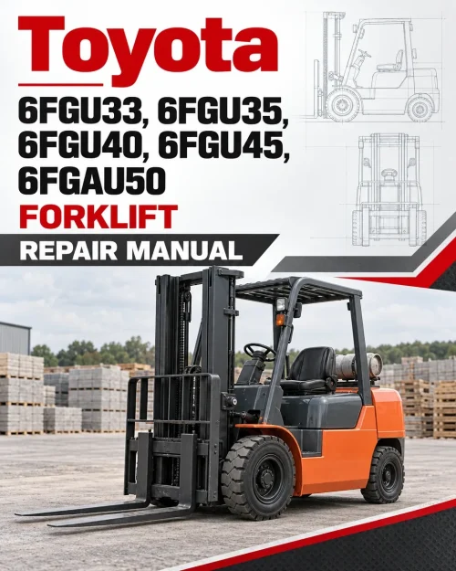 Toyota 6FGU33, 6FGU35, 6FGU40, 6FGU45, 6FGAU50 Forklift Repair Manual Toyota 6FGU33, 6FGU35, 6FGU40, 6FGU45, 6FGAU50 Forklift Repair Manual