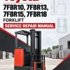 Toyota 7FBR10, 7FBR13, 7FBR15, 7FBR18 Forklift Service Repair Manual Toyota 7FBR10, 7FBR13, 7FBR15, 7FBR18 Forklift Service Repair Manual