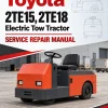 Toyota 2TE15, 2TE18 Electric Tow Tractor Service Repair Manual