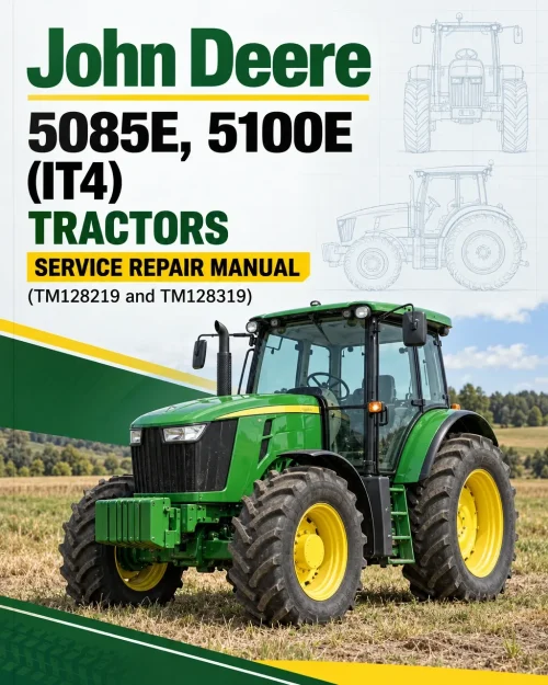 John Deere 5085E, 5100E (IT4) Tractors Service Repair Manual (TM128219 and TM128319)