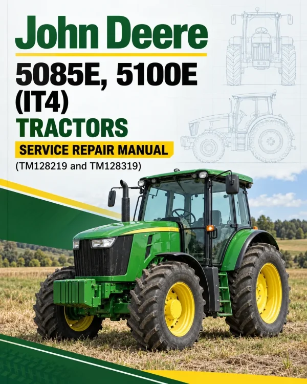 John Deere 5085E, 5100E (IT4) Tractors Service Repair Manual (TM128219 and TM128319) John Deere 5085E, 5100E (IT4) Tractors Service Repair Manual (TM128219 and TM128319)