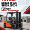 Toyota 5FD23, 5FD25, 5FD28, 5FD30 Forklift Service Repair Manual Toyota 5FD23, 5FD25, 5FD28, 5FD30 Forklift Service Repair Manual