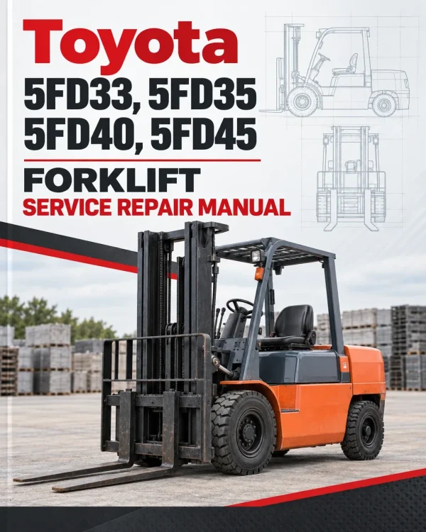 Toyota 5FD33, 5FD35, 5FD40, 5FD45 Forklift Service Repair Manual