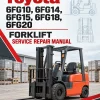Toyota 6FG10, 6FG14, 6FG15, 6FG18, 6FG20 Forklift Service Repair Manual Toyota 6FG10, 6FG14, 6FG15, 6FG18, 6FG20 Forklift Service Repair Manual