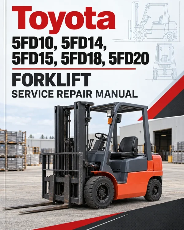 Toyota 5FD10, 5FD14, 5FD15, 5FD18, 5FD20 Forklift Service Repair Manual