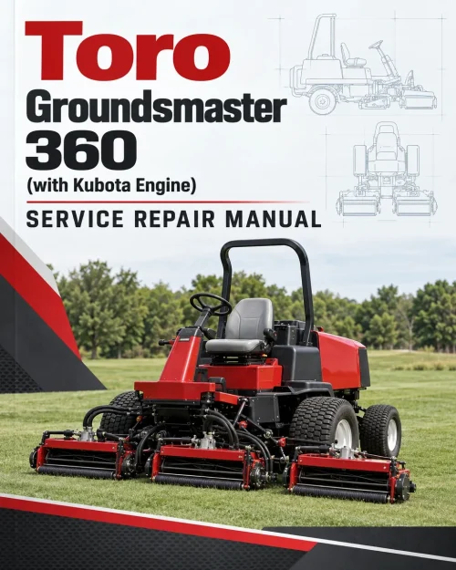 Toro Groundsmaster 360 (with Kubota Engine) Service Repair Manual Toro Groundsmaster 360 (with Kubota Engine) Service Repair Manual