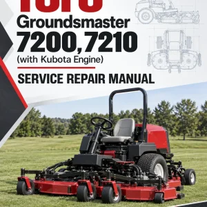 Toro Groundsmaster 7200, 7210 (with Kubota Engine) Service Repair Manual