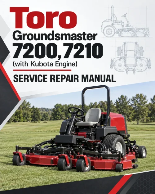 Toro Groundsmaster 7200, 7210 (with Kubota Engine) Service Repair Manual Toro Groundsmaster 7200, 7210 (with Kubota Engine) Service Repair Manual