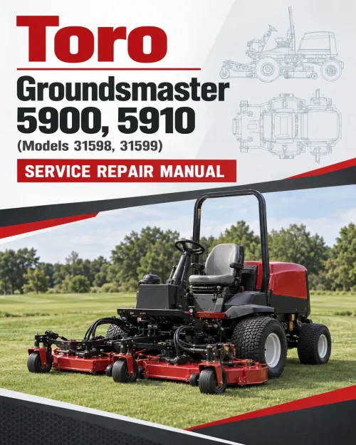Toro Groundsmaster 5900, 5910 (Models 31598, 31599) Service Repair Manual Toro Groundsmaster 5900, 5910 (Models 31598, 31599) Service Repair Manual