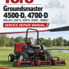 Toro Groundsmaster 4500-D, 4700-D (Models 30873, 30874, 30881, 30882) Service Repair Manual