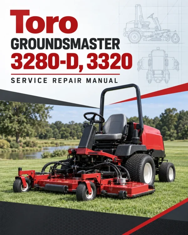 Toro Groundsmaster 3280-D, 3320 Service Repair Manual