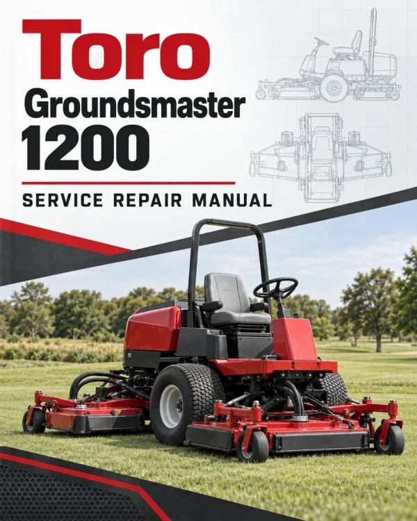 Toro Groundsmaster 1200 Service Repair Manual