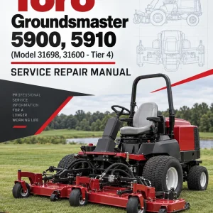 Toro Groundsmaster 5900, 5910 (Model 31698, 31600 - Tier 4) Service Repair Manual