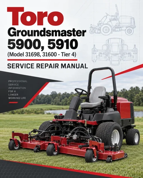 Toro Groundsmaster 5900, 5910 (Model 31698, 31600 - Tier 4) Service Repair Manual Toro Groundsmaster 5900, 5910 (Model 31698, 31600 - Tier 4) Service Repair Manual