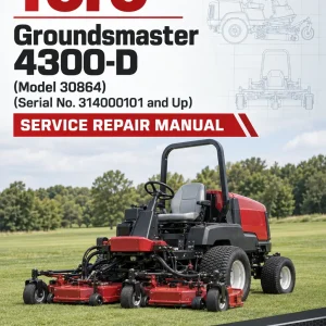 Toro Groundsmaster 4300-D (Model 30864) (Serial No. 314000101 and Up) Service Repair Manual