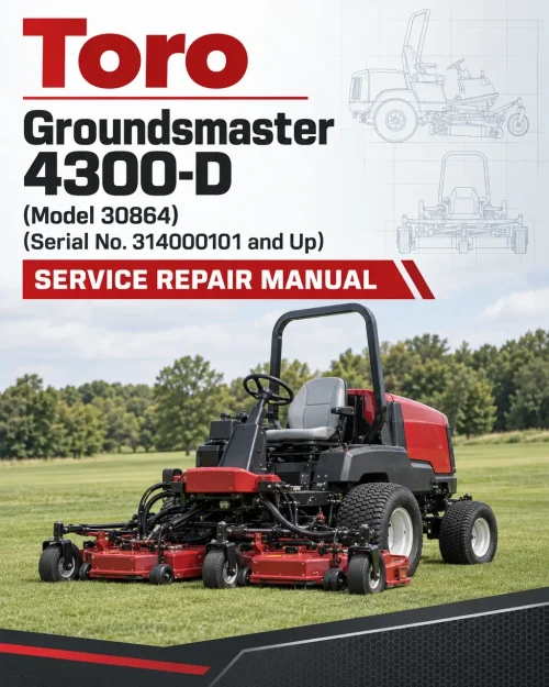 Toro Groundsmaster 4300-D (Model 30864) (Serial No. 314000101 and Up) Service Repair Manual Toro Groundsmaster 4300-D (Model 30864) (Serial No. 314000101 and Up) Service Repair Manual
