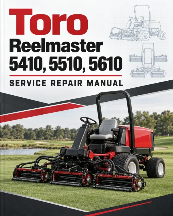 Toro Reelmaster 5410, 5510, 5610 Service Repair Manual