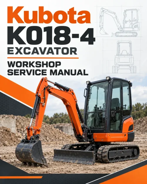 Kubota K018-4 Excavator Workshop Service Manual