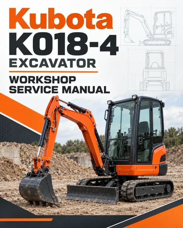 Kubota K018-4 Excavator Workshop Service Manual Kubota K018-4 Excavator Workshop Service Manual