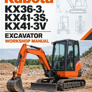 Kubota KX36-3, KX41-3S, KX41-3V Excavator Workshop Manual