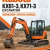 Kubota KX61-3, KX71-3 Excavator Workshop Service Manual