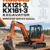 Kubota KX121-3, KX161-3 Excavator Workshop Service Manual