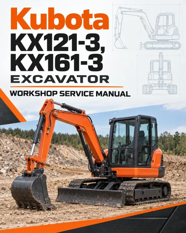Kubota KX121-3, KX161-3 Excavator Workshop Service Manual