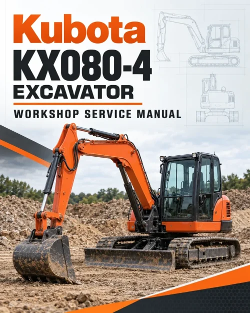Kubota KX080-4 Excavator Workshop Service Manual Kubota KX080-4 Excavator Workshop Service Manual