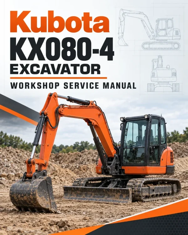 Kubota KX080-4 Excavator Workshop Service Manual Kubota KX080-4 Excavator Workshop Service Manual