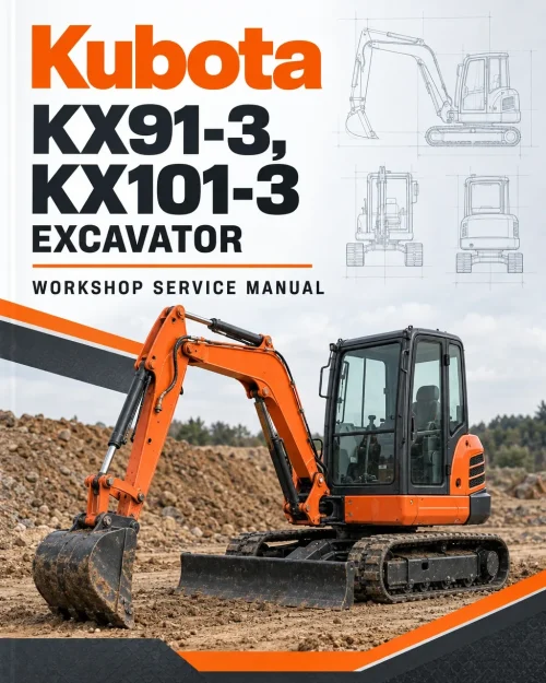 Kubota KX91-3, KX101-3 Excavator Workshop Service Manual