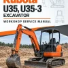 Kubota U35, U35-3 Excavator Workshop Service Manual