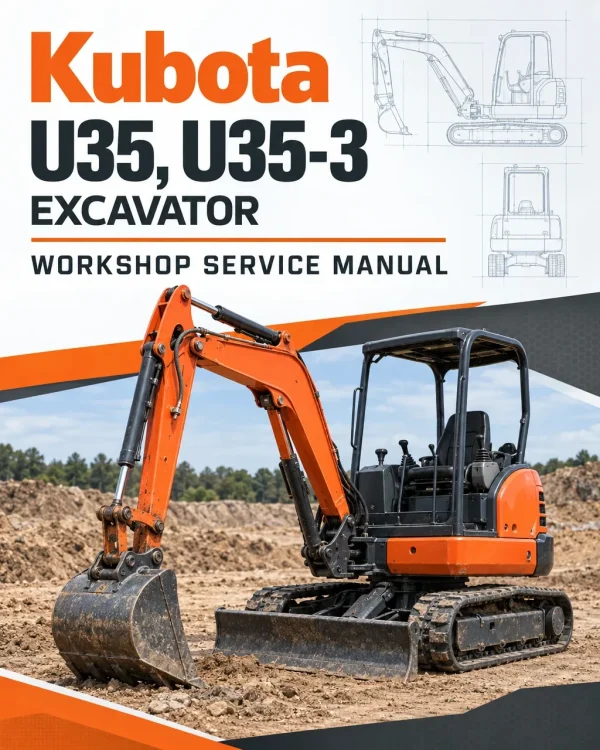 Kubota U35, U35-3 Excavator Workshop Service Manual