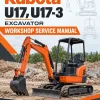 Kubota U17, U17-3 Excavator Workshop Service Manual Kubota U17, U17-3 Excavator Workshop Service Manual