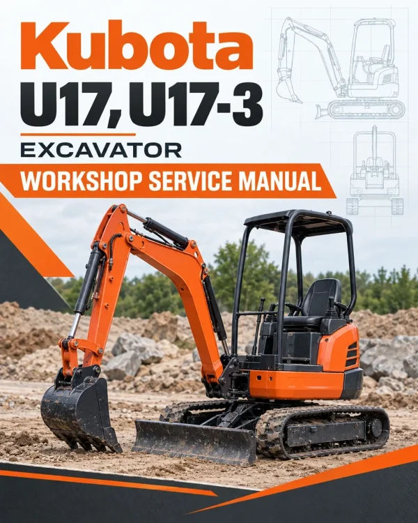 Kubota U17, U17-3 Excavator Workshop Service Manual Kubota U17, U17-3 Excavator Workshop Service Manual