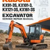 Kubota KX91-3S, KX101-3, KX121-3S, KX161-3S Excavator Manual Kubota KX91-3S, KX101-3, KX121-3S, KX161-3S Excavator Manual