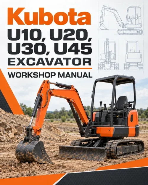 Kubota U10, U20, U30, U45 Excavator Workshop Manual Kubota U10, U20, U30, U45 Excavator Workshop Manual