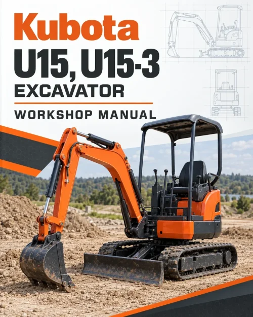 Kubota U15, U15-3 Excavator Workshop Manual Kubota U15, U15-3 Excavator Workshop Manual