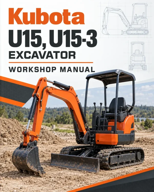 Kubota U15, U15-3 Excavator Workshop Manual Kubota U15, U15-3 Excavator Workshop Manual
