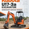 Kubota U17-3a Excavator Workshop Service Manual