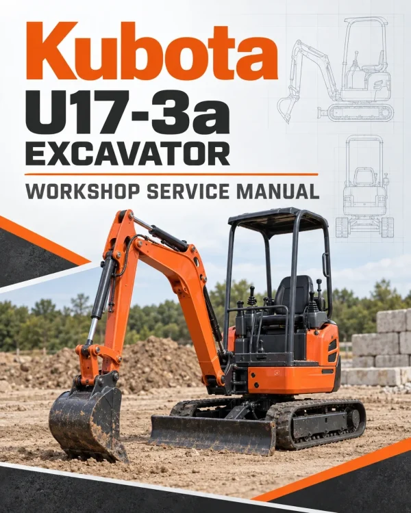 Kubota U17-3a Excavator Workshop Service Manual