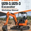 Kubota U20-3, U25-3 Excavator Workshop Manual Kubota U20-3, U25-3 Excavator Workshop Manual
