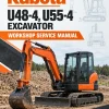 Kubota U48-4, U55-4 Excavator Workshop Service Manual Kubota U48-4, U55-4 Excavator Workshop Service Manual
