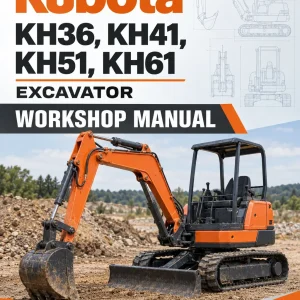 Kubota KH36, KH41, KH51, KH61 Excavator Workshop Manual Kubota KH36, KH41, KH51, KH61 Excavator Workshop Manual