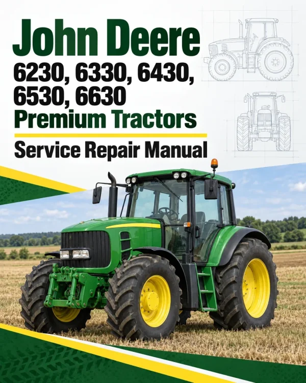 John Deere 6230, 6330, 6430, 6530, 6630 Premium Tractors Service Repair Manual John Deere 6230, 6330, 6430, 6530, 6630 Premium Tractors Service Repair Manual