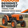 Kubota B6100HST, B7100HST Tractor Workshop Service Manual