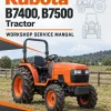 Kubota B7400, B7500 Tractor Workshop Service Manual