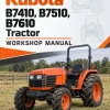 Kubota B7410, B7510, B7610 Tractor Workshop Manual Kubota B7410, B7510, B7610 Tractor Workshop Manual