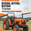 Kubota B1550, B1750, B2150 Tractor Workshop Service Manual