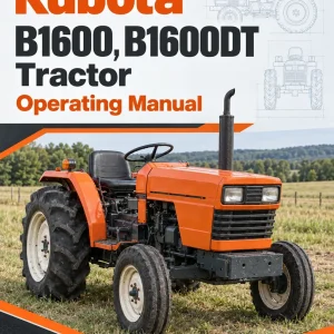 Kubota B1600, B1600DT Tractor Operating Manual